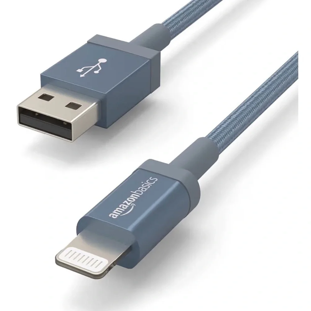 10 feed Fast Charging USB-A to Lightning Nylon Braided Charger Cable, New